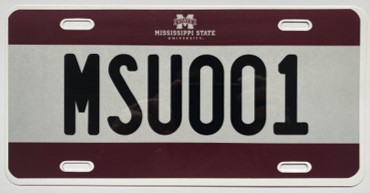 MSU Front License Plate